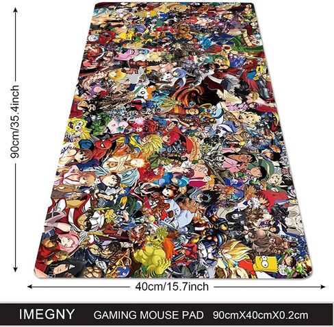 Large Gaming Mouse Pad, Extended XXL Desk Pad & Non-Slip Rubber Mat for Mice and Keyboard with Stitched Edges in Kuwait