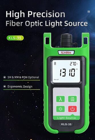 Optical Fiber SingleMode SM and Multimode MM Light Source KLS-35-MS 1310/1550nm, Multimode 850/1300nm with LED, ±0.05dB/15mins Output Stability in Saudi Arabia