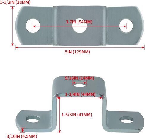 Skelang 6 قطع دعامة موصل على شكل حرف U مع 5 فتحات تناسب جميع قنوات الدعامة 1-5/8 بوصة in Kuwait