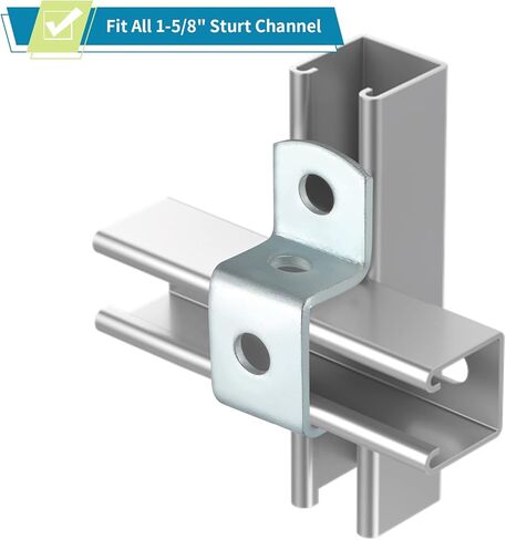 Skelang 6 قطع دعامة موصل على شكل حرف U مع 5 فتحات تناسب جميع قنوات الدعامة 1-5/8 بوصة in Kuwait