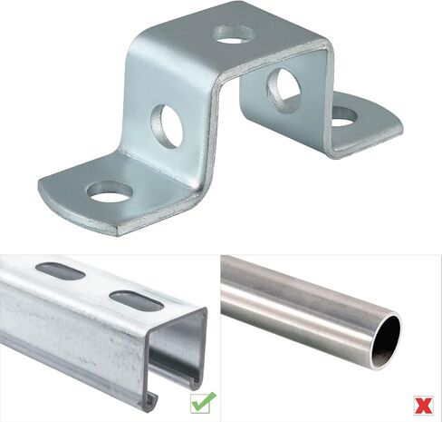 Skelang 6 قطع دعامة موصل على شكل حرف U مع 5 فتحات تناسب جميع قنوات الدعامة 1-5/8 بوصة in Kuwait