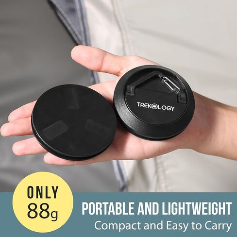 trekology 2 قطعة خطافات مغناطيسية قوية للتخييم - مجموعة خطافات مغناطيسية خارجية، خطافات مغناطيسية سوداء لتعليق الفوانيس والخيام والعتاد والمزيد - خطافات مغناطيسية متعددة الاستخدامات للمغامرات الخارجية in Kuwait