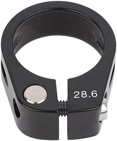 Aluminum Alloy Seat Post Clamp, 28.6mm Quick Release Bicycle Seatpost Clamp Bolt Type Exhaust Down Pipe Seatpost Seat Post Clamp For Bike(black) in Saudi Arabia