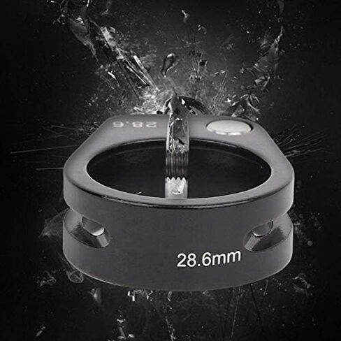 Aluminum Alloy Seat Post Clamp, 28.6mm Quick Release Bicycle Seatpost Clamp Bolt Type Exhaust Down Pipe Seatpost Seat Post Clamp For Bike(black) in Saudi Arabia