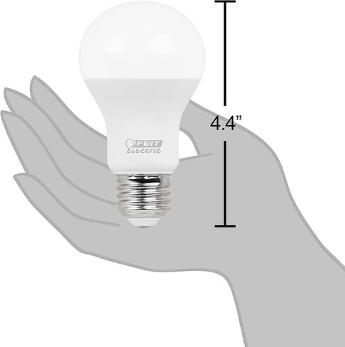 Feit Electric A19 LED Light Bulbs, 100W Equivalent, Non Dimmable, 1600 Lumens, E26 Standard Base, 5000k Daylight, 80 CRI, 10 Year Lifetime, Energy Efficient, 2 Pack, A1600/850/10KLED/2 in Saudi Arabia