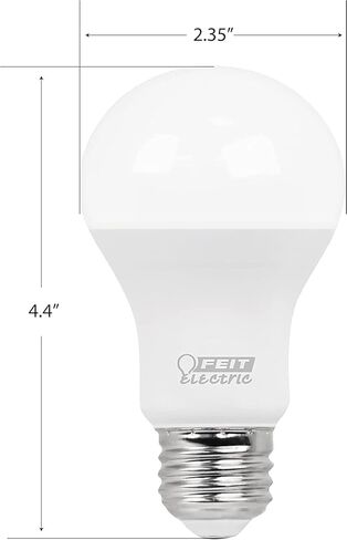 Feit Electric A19 LED Light Bulbs, 100W Equivalent, Non Dimmable, 1600 Lumens, E26 Standard Base, 5000k Daylight, 80 CRI, 10 Year Lifetime, Energy Efficient, 2 Pack, A1600/850/10KLED/2 in Saudi Arabia