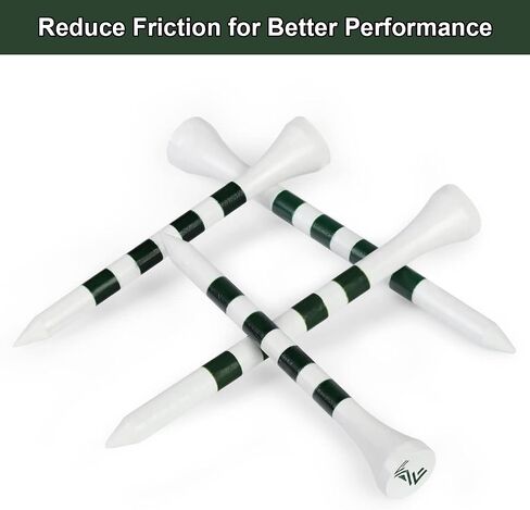 Professional Bamboo Golf Tees 2 3/4 & 3 1/4 Inch | Pack of 50 Golf Tees,Reduce Friction & Side Spin in Saudi Arabia