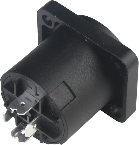 MAD OWL 4Pack Speakon Connector, Suitable for Nl4fx Speakon Plug Connectors Speakon Cables, 4 Pin Female to Nl4fc Male Converter Nl2fx Plug 4 Pole for Speakers Powercon Twist Lock in Kuwait