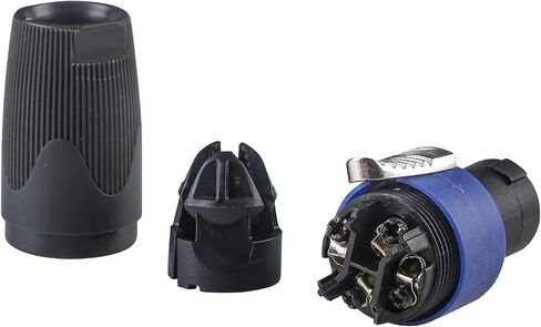 MAD OWL 4Pack Speakon Connector, Suitable for Nl4fx Speakon Plug Connectors Speakon Cables, 4 Pin Female to Nl4fc Male Converter Nl2fx Plug 4 Pole for Speakers Powercon Twist Lock in Kuwait