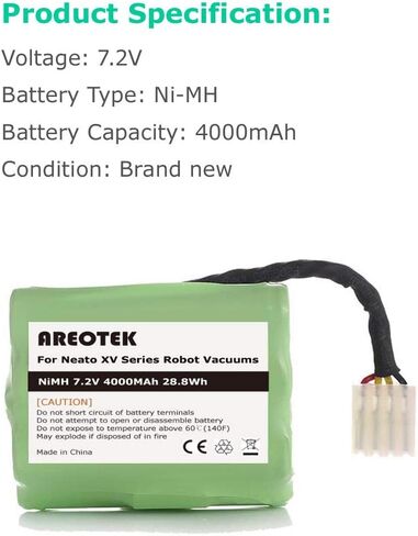 Replacement Battery for Neato XV-11 XV-12 XV-14 XV-15 XV-21 XV-25, XV Essential, XV Signature Pro, Compatible with Neato Robotics 945-0005 205-0001 945-0006 945-0024 in Kuwait