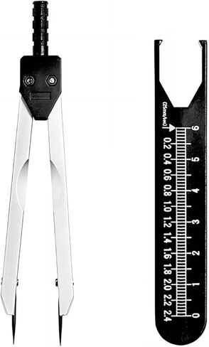 فرجار تخطيط كهربية القلب، أداة قياس فرجار تخطيط القلب مع مسطرة، مقسم صياغة مخطط كهربية القلب من الفولاذ المقاوم للصدأ لقياس مخططات كهربية القلب in Kuwait