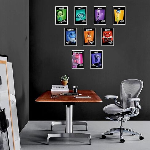 Set of 9 Cartoon Film Inside Out 2 Poster of Room Aesthetic Canvas Wall Art Bedroom Decor Style 08x12inch(20x30cm) in Saudi Arabia