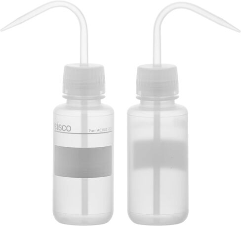 EISCO 6PK Chemical Wash Bottle, No Label, 250ml - Wide Mouth, Self Venting, Low Density Polyethylene - Performance Plastics Labs in Saudi Arabia