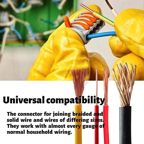 Pack of 6 Plug Cable Connectors, 3 in 9 Out LT933 Lever Nuts Connection Clamp, Compact Plug-In Terminals in Saudi Arabia