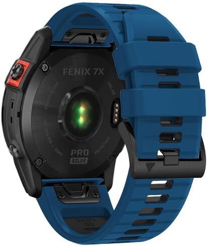 شريط بديل QuickFit 26 مم لـ Garmin Fenix ​​7X 6X Pro 5X Plus Enduro 2/Descent MK2i /MK3i 51 مم/Tactix 7Pro/Epix Pro 51 مم شريط سيليكون ناعم in Saudi Arabia