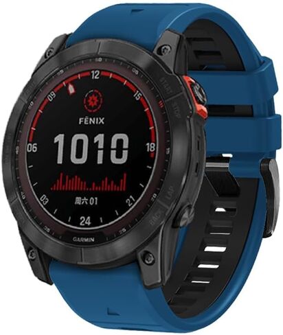 شريط بديل QuickFit 26 مم لـ Garmin Fenix ​​7X 6X Pro 5X Plus Enduro 2/Descent MK2i /MK3i 51 مم/Tactix 7Pro/Epix Pro 51 مم شريط سيليكون ناعم in Saudi Arabia