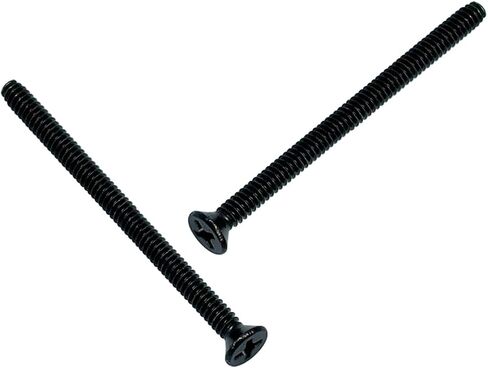 Extra Long Black Outlet Screws 40pcs 6-32 x 2 Inch Electrical Outlet Screws Outlet Extender Screws Machine Screws for Fix Wonky and Sunken Outlets, 304 Stainless Steel in Saudi Arabia