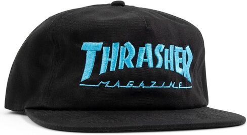 قبعة Thrasher Mag Logo Snapback، أسود/أزرق، مقاس واحد in Kuwait