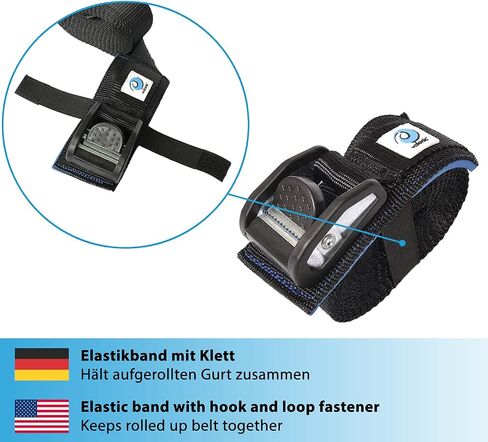 valonic ORCA - cam Straps Heavy Duty - 3500 lbs, Padded, cam Buckle, 20 ft x 1.3 in, 2 Pack - roof Straps for Kayak or Surfboard roof Rack - Black, with Protection pad in Saudi Arabia