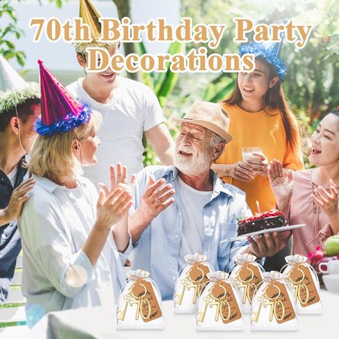 24Pcs 70th Key Bottle Openers Keychain Bulk 70th Birthday Party Favors, 70th Gold Beer Key Chain Ring Bottle Opener 70 Wedding Anniversary Return Gifts Party Decorations or Souvenirs for Guests in Kuwait