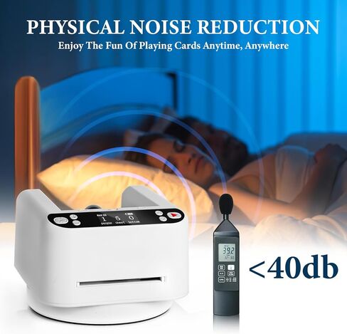 Automatic Card Dealer Machine 360° Rotating, 2 Decks Card Fast Accurate & Stable Smooth Dealing, Playing Card Table Accessories for Texas Holdem, Blackjack Card Games As Gifts in Saudi Arabia