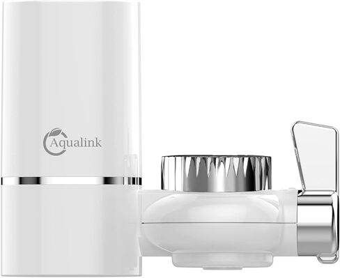 فلتر مياه الصنبور للحوض، نظام ترشيح مياه مثبت على الصنبور 320 جرام لمياه الصنبور، يقلل من الرصاص والكلور والطعم السيئ، يناسب الصنبور القياسي مع فلتر واحد in Kuwait