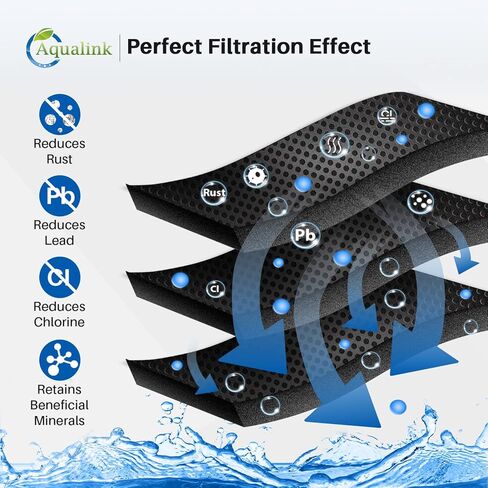 فلتر مياه الصنبور للحوض، نظام ترشيح مياه مثبت على الصنبور 320 جرام لمياه الصنبور، يقلل من الرصاص والكلور والطعم السيئ، يناسب الصنبور القياسي مع فلتر واحد in Kuwait