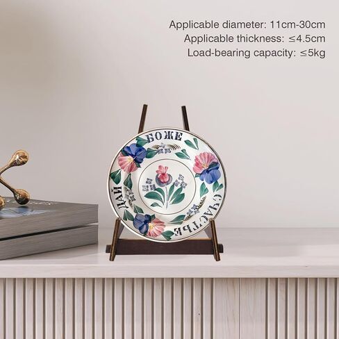 حوامل عرض الأطباق المكونة من 4 قطع من ZYNERY، حامل عرض خشبي مقاس 6 بوصات، حامل إطار الصورة، حامل لوحة زخرفية، حامل عرض الكتب، حامل اللوحة، حامل لوحة لعرض الصور، الحرف اليدوية، الديكور in Kuwait