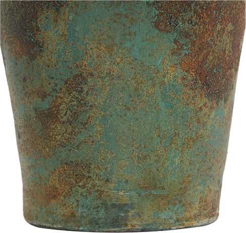 Deco 79 Ceramic Decorative Vase Tall Distressed Antique Style Centerpiece Vase, Flower Vase for Home Decoration 13" x 13" x 37", Green in Saudi Arabia
