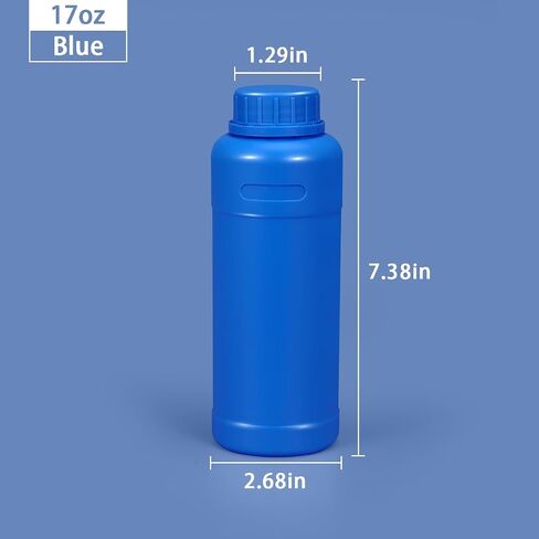 PE Plastic Food Grade Bottles, Wide Mouth Lab Reagent Bottle, Liquid/Solid Sample Seal Sample Storage Container Chemical Bottle (Translucent + White, 20oz) in Saudi Arabia