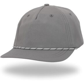 Scout Ultrasuede Classic Unstructured Rope Hat Packable Brim, Travel Essentials, Boating, Running, Golf, Workout, 5 Panel