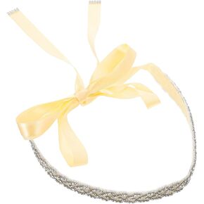BESPORTBLE Wedding Party Dress Belt Rhinestone Bride Belt Shiny Bride Belt