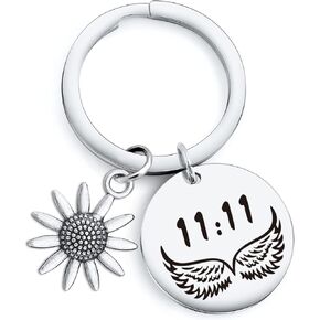 Nothers RSZOTW 11:11 Jewelry Wing Wishing Keychain 11:11 Couple Keychain 11:11 Wing Wish Jewelry Spiritual Gift Best Friend Gift Wish Lover Jewelry Daughter Gift 11:11 Keychain