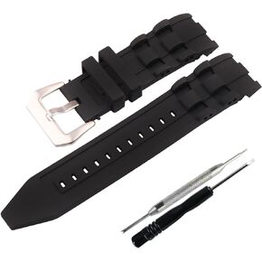 JETHENG 26mm Men's Silicone Watch Strap for Invicta Pro Diver 6977 21930 90082 17887 22309 Rubber watch band Women's Outdoor Sports watch Chain accessories buckle