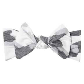 Copper Pearl Baby Stretchy Soft Knit Headband Bow Fern