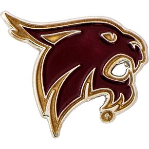 Texas State University Lapel Pins TXState Bobcats Logo Enamel Made of Metal (Pin A)