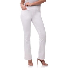 Rekucci Women's Secret Figure Premium Denim Bootcut Pull-On Jean