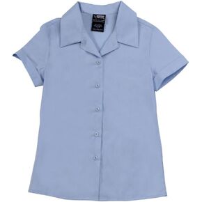 French Toast Girls' Short Sleeve Pointy Collar Blouse