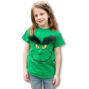 ComfyCamper Kids Green Monster Shirt - Costume T Shirt Cosplay Christmas Halloween Holiday Tshirt for Girls Boys