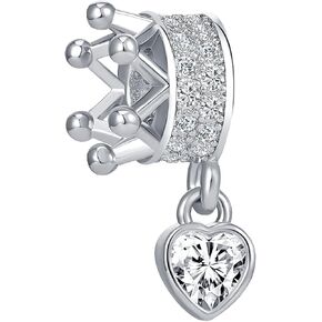 خرزة على شكل قلب تاج الأميرة الأمير من GMXLin للنساء وأساور الأخت والبنات in Kuwait