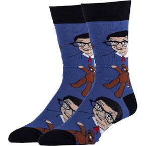 ooohyeah Men's Funny Mr Bean Socks, Novelty Cool Crazy Crew Socks Fun Gifts
