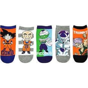 Dragon Ball Z Socks Gifts (5 Pair) - (1 Size) Dragon Ball Z Merchandise