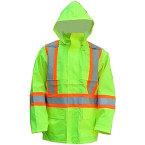 VIKING Open Road 150 Denier Trilobal Rip-Stop Hi-Vis Safety Rain Jacket with 2" Vi-brance Reflective Tape Over 4" in Saudi Arabia