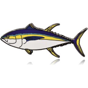 Yellowfin Tuna Fish Hard Enamel Pin