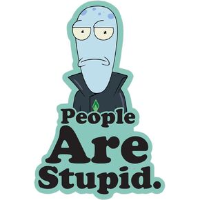 Solar Opposites Korvo "People Are Stupid" Enamel Pin | SDCC 2023 Exclusive