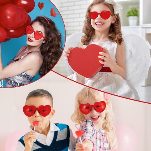 6 Pcs Valentine's Day Cupid Accessory Kit Heart Headband Heart Shape Sunglasses Tutus Skirt Thigh High Feather Wing Cupid Bow and Arrow Set for Women Adult Party Props Holiday Cosplay in Saudi Arabia
