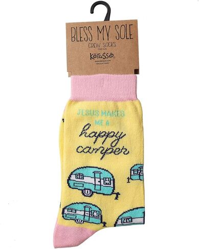 Kerusso One Size Fits Most Novelty Christian Faith Message Socks in Saudi Arabia