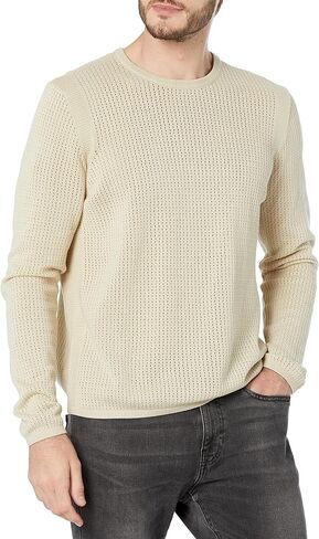 John Varvatos Men's Piers Long Sleeve Crew Sweater in Saudi Arabia