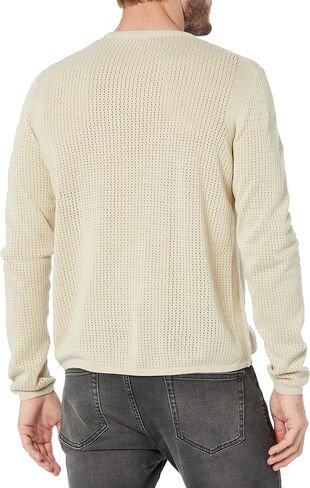 John Varvatos Men's Piers Long Sleeve Crew Sweater in Saudi Arabia
