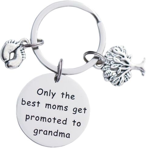 Grandma to be Gifts Keychain Only The Best Moms Get Promoted to Grandma Key Chain Your Going to be a Grandma Keychain in Saudi Arabia